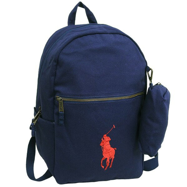 樂天商城 - ラルフローレン バッグ メンズ レディース リュックサック コットン ネイビー 9AR071BCV RALPH LAUREN A4対応