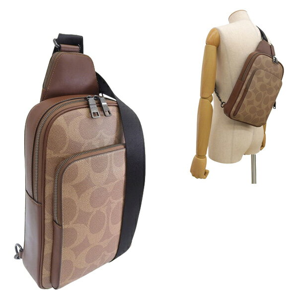 コーチ バッグ メンズ ボディバッグ アウトレット ブラウン ETHAN P M SIG CBI71QBYBK COACH