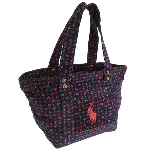 RALPH LAUREN - ラルフローレン バッグ レディース ハンドバック コットン ネイビーマルチ 2AR067BCV RALPH LAUREN