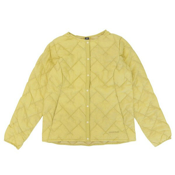 モンベル 衣類 レディース ダウンジャケット XL イエロー スペリオダウン ラウンドネックジャケッ ...