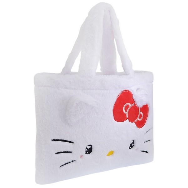 樂天商城 - サンリオ バッグ レディース トートバッグ フェイクファー ホワイト KTダイカットファートート 63 KT63 SANRIO A4対応