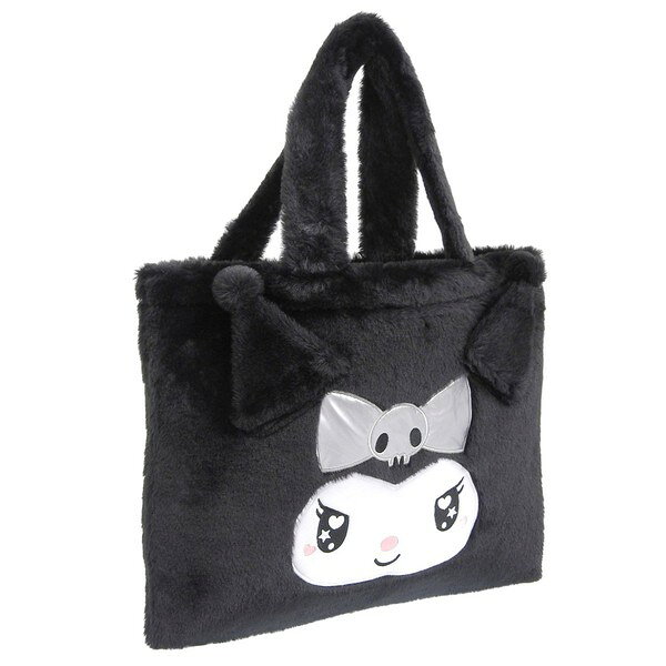樂天商城 - サンリオ バッグ レディース トートバッグ フェイクファー ブラック KUダイカットファートート 65 KU65 SANRIO A4対応