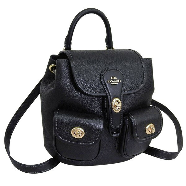 コーチ コーチ バッグ レディース リュックサック アウトレット レザー ブラック RFB HDLY BKPK CBH09IMBLK COACH
