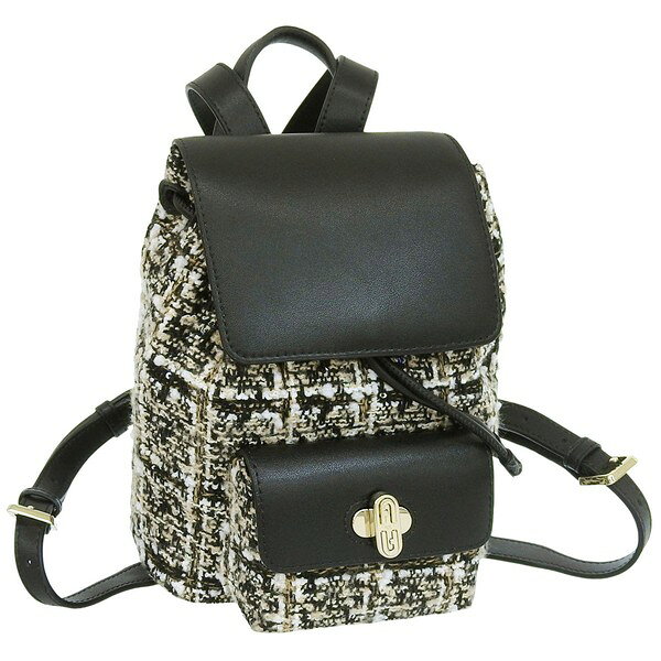 乐天商城 - フルラ バッグ レディース リュックサック バックパック アウトレット ツイード ブラック DANAE MINI BACKPACK WE00609BX31810629S FURLA