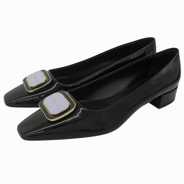 フェラガモ 靴 レディース ローファー パンプス 24cm パテントレザー ブラック VENERA 2.0cm 775259NERO24 FERRAGAMO