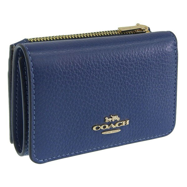 コーチ 財布 レディース 三つ折り財布 アウトレット ネイビー CH WLT SIG CNVS CZ034IMY3M COACH
