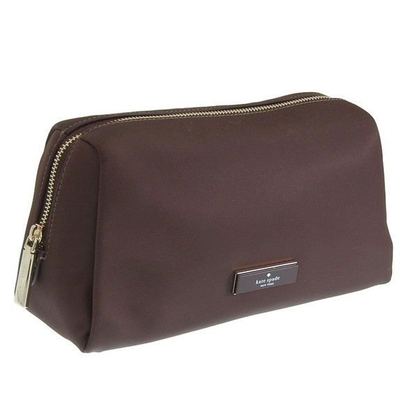 ケイトスペード 小物 レデイーズ ポーチ アウトレット ナイロン ブラウン carter nylon cosmetic pouch KL875-201 KATE SPADE
