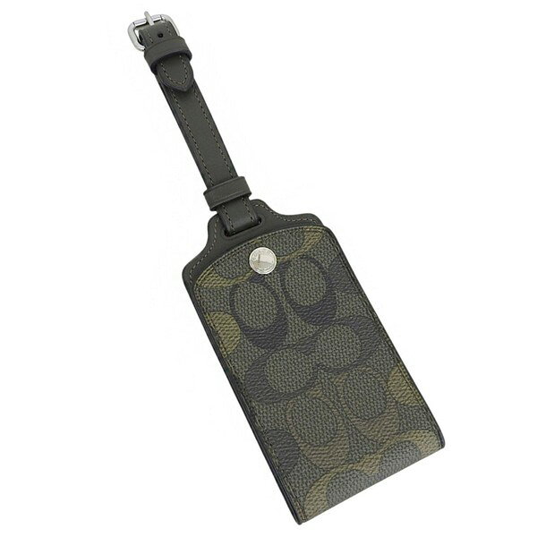 コーチ 小物 レディース ネームタグカードケース アウトレット グリーンマルチ LUGGAGE TAG CAMO CEU76SVGN COACH