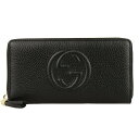 グッチ GUCCI ショップ袋付き ラウンドファスナー長財布 アウトレット SOHO 598187a7m0g1000-zz サイフ 財布 長財布 カード入れ 小銭入れ 札入れ 収納 レディース メンズ ブランド レザー ロゴ