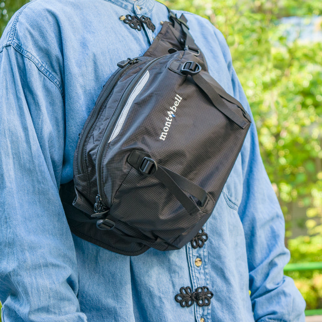 モンベル ボディーバッグ Trail Lumbar Pack 7 トレールランバーパック7 ウエストポーチ mont-bell SLING BAG 1133199-bk-zz ナイロン ブラック 容量 7L メンズ レディース 30日間返品保証 代…