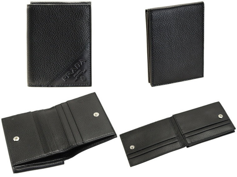 【最大2000円クーポン配布中】プラダ PRADA カードケース パスケース メンズ アウトレット 2mo006vigc-nero-zz｜名刺入れ 定期入れ ICカード カード入れ ケース コンパクト おしゃれ オシャレ ブランド 革 本革 ビジネス