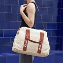 クロエ バッグ レディース トートバッグ コットン ホワイト×ブラウン C20190-148 CHLOE A4対応