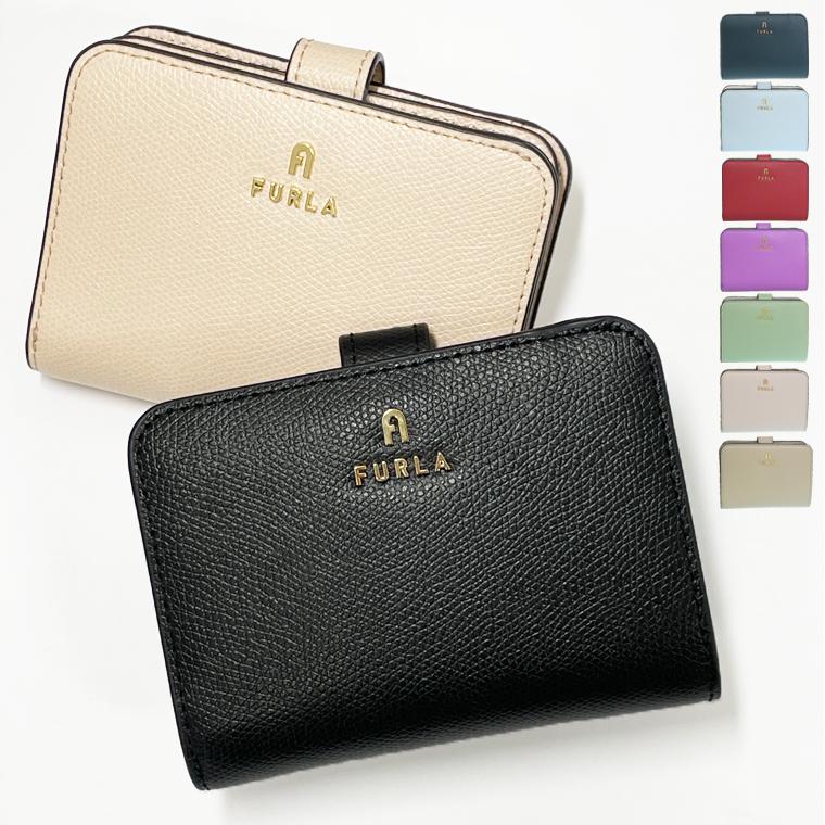 フルラ 財布 レディース 二つ折り財布 レザー ブルー×ベージュ FURLA CAMELIA S COMPACT WALLET WP00315ARE0001868S FURLA