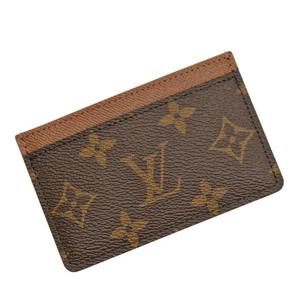 LOUIS VUITTON Card Case Porte Cartes Simple M61733 Monogram Canvas Brown  From JP