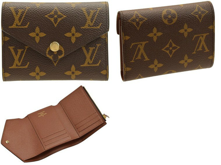 ルイヴィトン 財布 三つ折り財布 LOUIS VUITTON ショップ袋付き LV m62472 | サイ...