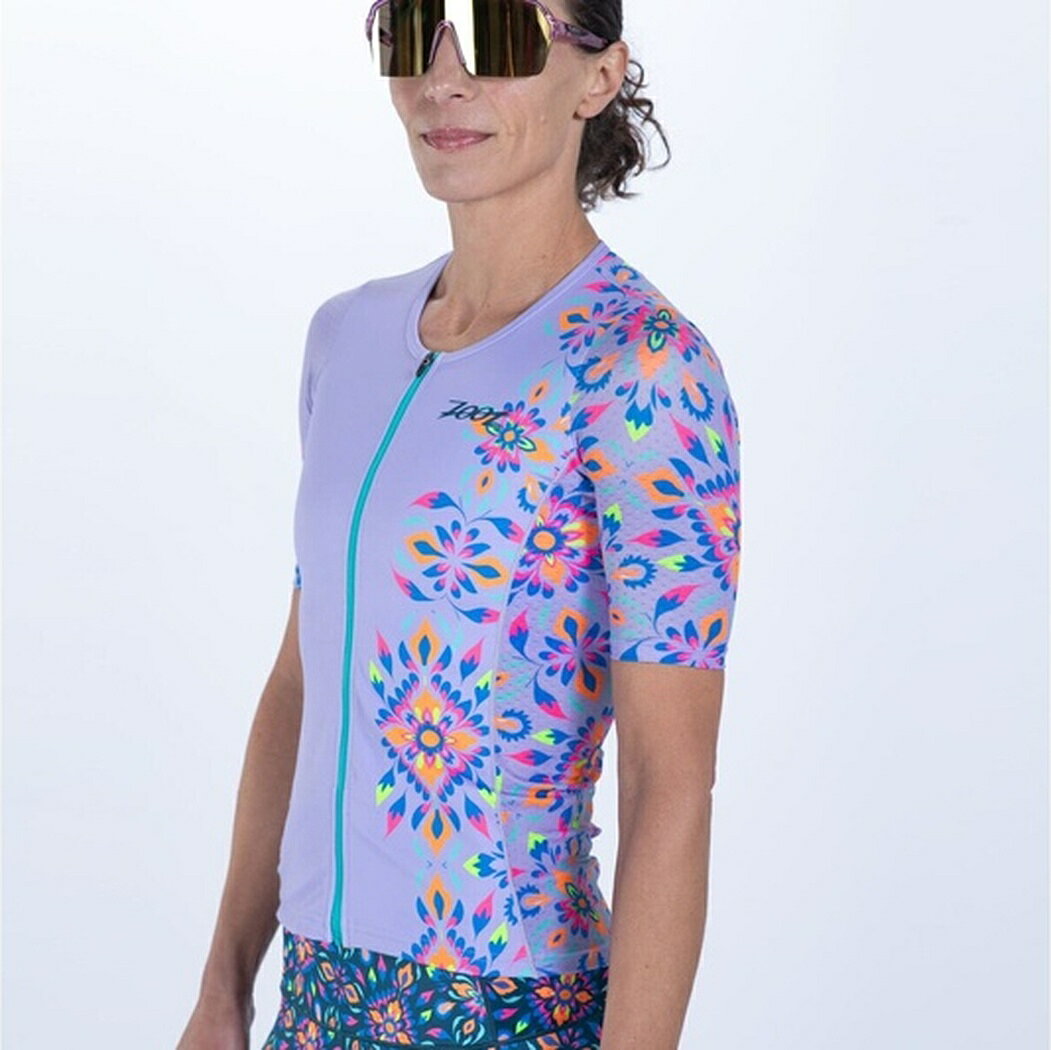 【Zoot】WOMEN'S TRI AERO JERSEY (Kaleidoscope) セパレート トップス トライアスロン トライジャージ レディース ZFT15072