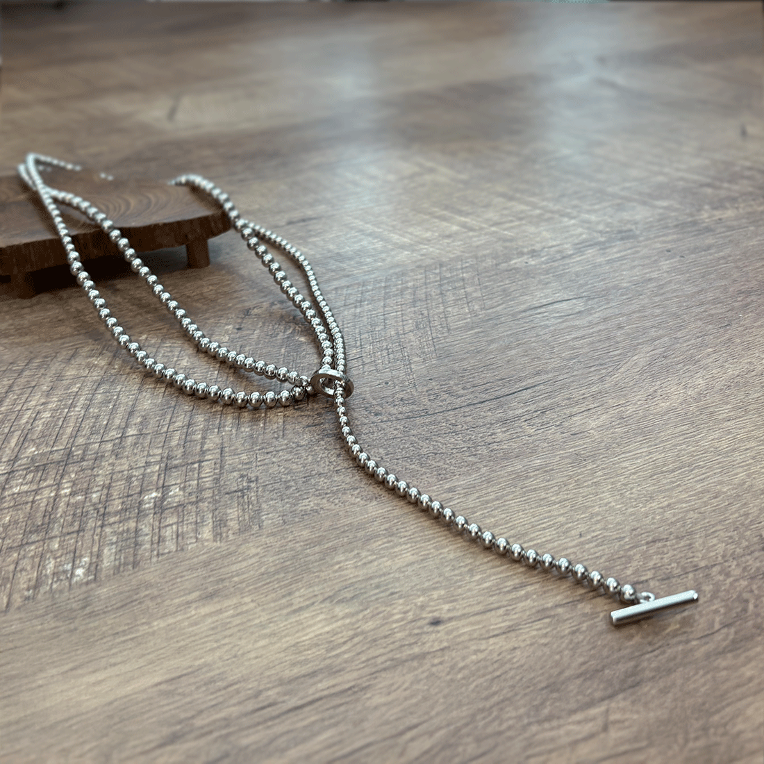 ボールチェーンネックレス