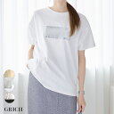 tシャツ レディース 半袖 箔プリントtシャツ オーバーサイズ 綿100% コットン100% 箔 プルオーバー カットソー 英字 プリント ゆったり 体形カバー...