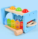 木製ピアノのおもちゃ 木製ポンド タップベンチ 木琴 木製 子供 楽器 おもちゃ 誕生日 プレゼント ギフトブルー