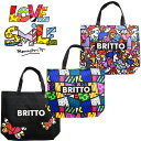 BRITTO ロメロブリット ポップアート ロゴ刺繍 トートバッグ / ユニセックス メンズ レディース カジュアル バッグ ブランド ギフト プレゼント 大きめ 肩掛けバッグ BAG