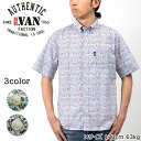 【SALEセール】MR.VAN ミスターヴァン 2024春夏 フラワー 半袖 シャツ / 半袖 ボタンダウン 小花柄 ブロード コットン メンズ トップス カジ...