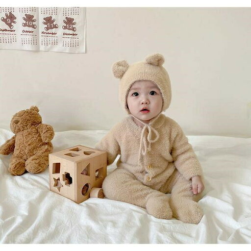 ロンパース ベビー 着ぐるみ フード付き ベビー服 動物 クマ 耳 フード付き くまさん 新生児服 あったか 可愛い カバーオール 男の子 女の子 寝袋 秋 冬 ロンパース ベビー 着ぐるみ フード付き ベビー服 動物 クマ 耳 フード付き くまさん 新生児服 あったか 可愛い カバーオール 男の子 女の子 寝袋 秋 冬