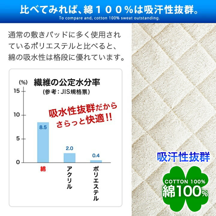 クイーン 綿100％ 敷パッド タオル 汗をしっかり吸収する クイーンサイズ 160×200 優しい肌触り コットン100％ 敷きパッド ベッドパッド シーツ 敷布団 敷き布団 ベッド マットレス 兼用 丸洗いOK 送料無料