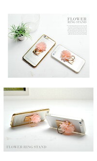 【メール便送料無料】iphoneケースリングスタンド一体型ケースポケモンGOに最適♪iphone7iphone7plusケースリング付きリングスタンドバンカーリングホルダー落下防止一体型花iPhone5iPhone5siphone6iphone6Siphone6plusiPhoneSEペア割