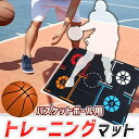 バスケットボール トレーニングマット バスケ練習用 マット バスケット ドリブル マット スポーツ マット プレイエリアラグ フットワーク 練習 静音 滑り止め...