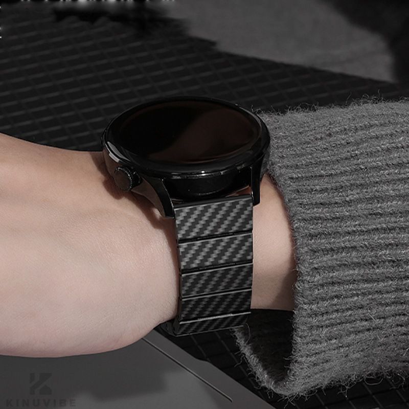 炭素繊維 時計バンド ベルト20/22mm,炭素繊維 炭素スマートウォッチバンド ベルト 腕時計バンド 交換ベルト メタルベルト メンズ腕時計レザーベルト,クォーツ時計/機械式時計