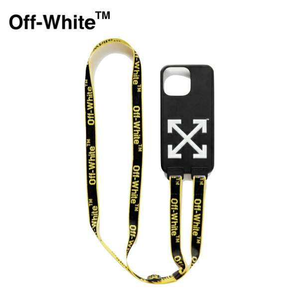 OFF-WHITE Logo-Print Rubber iPhone 14 Pro Phone Case with Lanyard 2023SS ロゴプリント ラバー iPhone 14 Pro 電話ケース ストラップ付き 2023年春夏