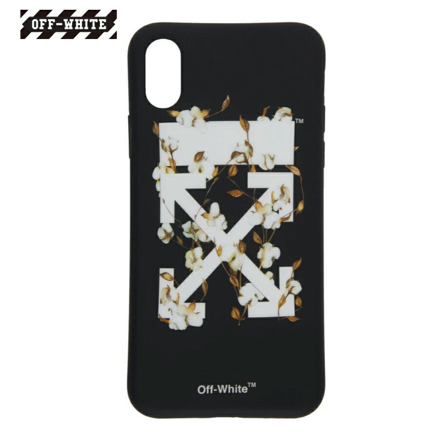 Off-White オフホワイト ブラック & ホワイト コットン フラワー iPhone X ケース 191607F032007