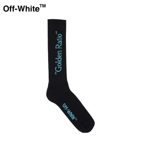 Off-White Driping Arrows Intersia Cotton Blend Socks Black/Blue Mens 2020SS オフホワイト ドロッピングアローズ インターシャ コットンブレンド ソックス ブラック/ブルー メンズ 2020年春夏