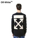 オフホワイト ジャージ メンズ Off-White Jersey Long-sleeve T-shirt Black/Beige Mens 2020SS オフホワイト ジャージー 長袖Tシャツ ブラック/ベージュ メンズ 2020年春夏