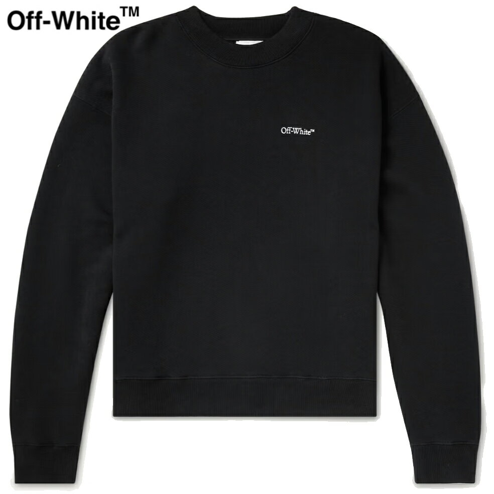 OFF-WHITE Lunar Arrow Printed Cotton-Jersey Sweatshirt Black 2023AW ItzCg vg RbgW[W[ XEFbgVc 2023NH~