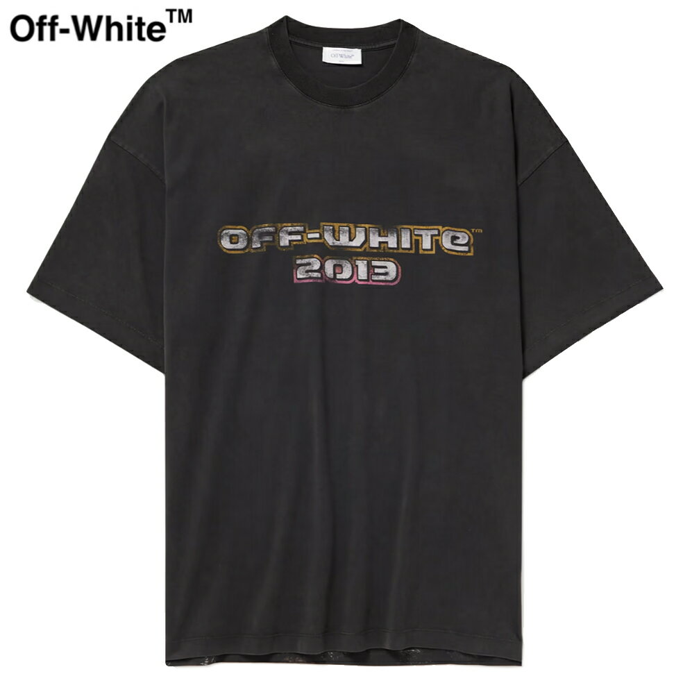 OFF-WHITE Digit Bacchus Printed Cotton-Jersey T-Shirt Black 2023AW オフホワイト ディジット バッカス プリント コットンジャージー T シャツ ブラック 2023年秋冬