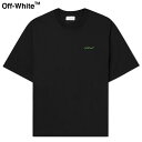 オフホワイト ジャージ メンズ OFF-WHITE Logo-Print Cotton-Jersey T-Shirt Black 2023AW オフホワイト ロゴプリント コットンジャージー Tシャツ ブラック 2023年秋冬