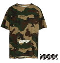 Off-White ItzCg 2018Nt TVc O[ Logo-embroidered camouflage cotton T-shirt