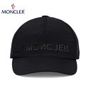 【スペック】 ●ブランド：MONCLER ●モデル：Logo baseball cap black on black ●スタイル：帽子 ●カラー：ブラック ●素材： ポリエステル 100% ●生産国：ブルガリア ●付属品：ブランドの下札、シ...