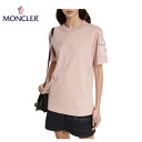 MONCLER Logo patch pocket cotton jersey T-shirt pink 2023SS S pb`|Pbg Rbg W[W[ TVc sN 2023Nt