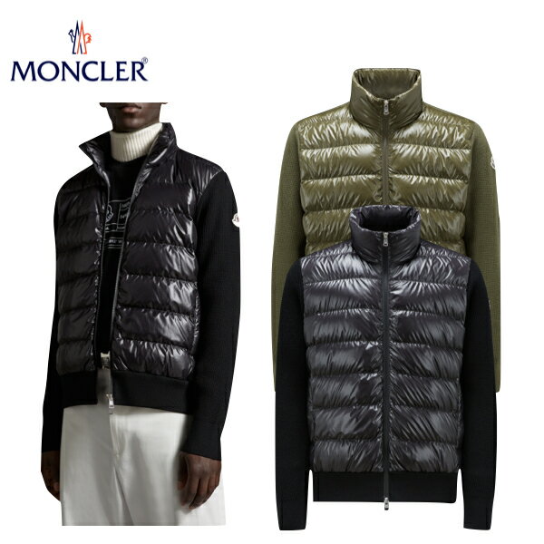 ꡦ̤٥顼2colorsMONCLER Padded wool cardigan Mens Top 2023AW ...