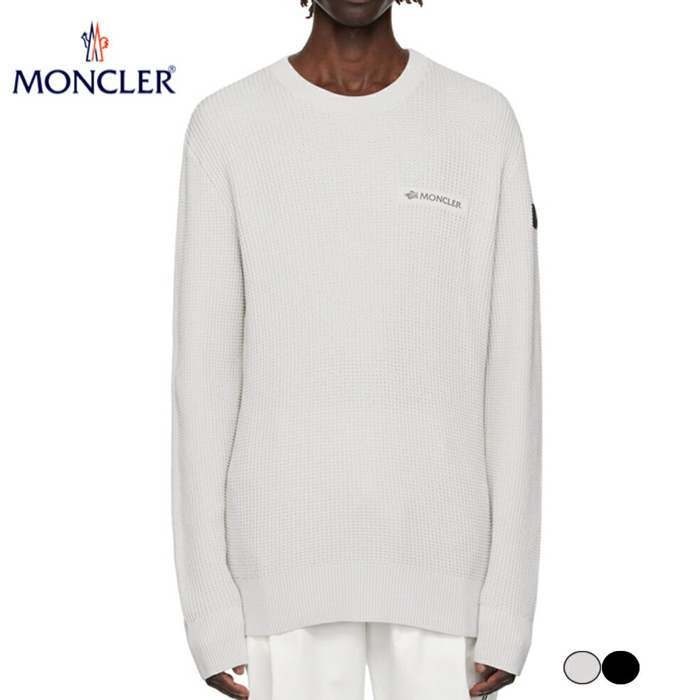 2colorsMONCLER Logo Bonded Sweater Black,Off-White 2023AW ܥǥ󥰥 ...