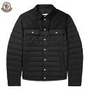 モンクレール キルティングジャケット メンズ MONCLER Fauscoum Wool Twill-Panelled Quilted Shell Down Jacket Black 2023AW モンクレール ウール ツイルパネル キルティング シェル ダウンジャケット ダウンシャツ パテッドシャツ ブラック 2023年秋冬