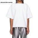 ALEXANDER WANG Bonded Graphic ’Beefy 039 T-Shirt White 2023AW ボンディング加工ロゴ グラフィック Tシャツ ホワイト 2023年秋冬