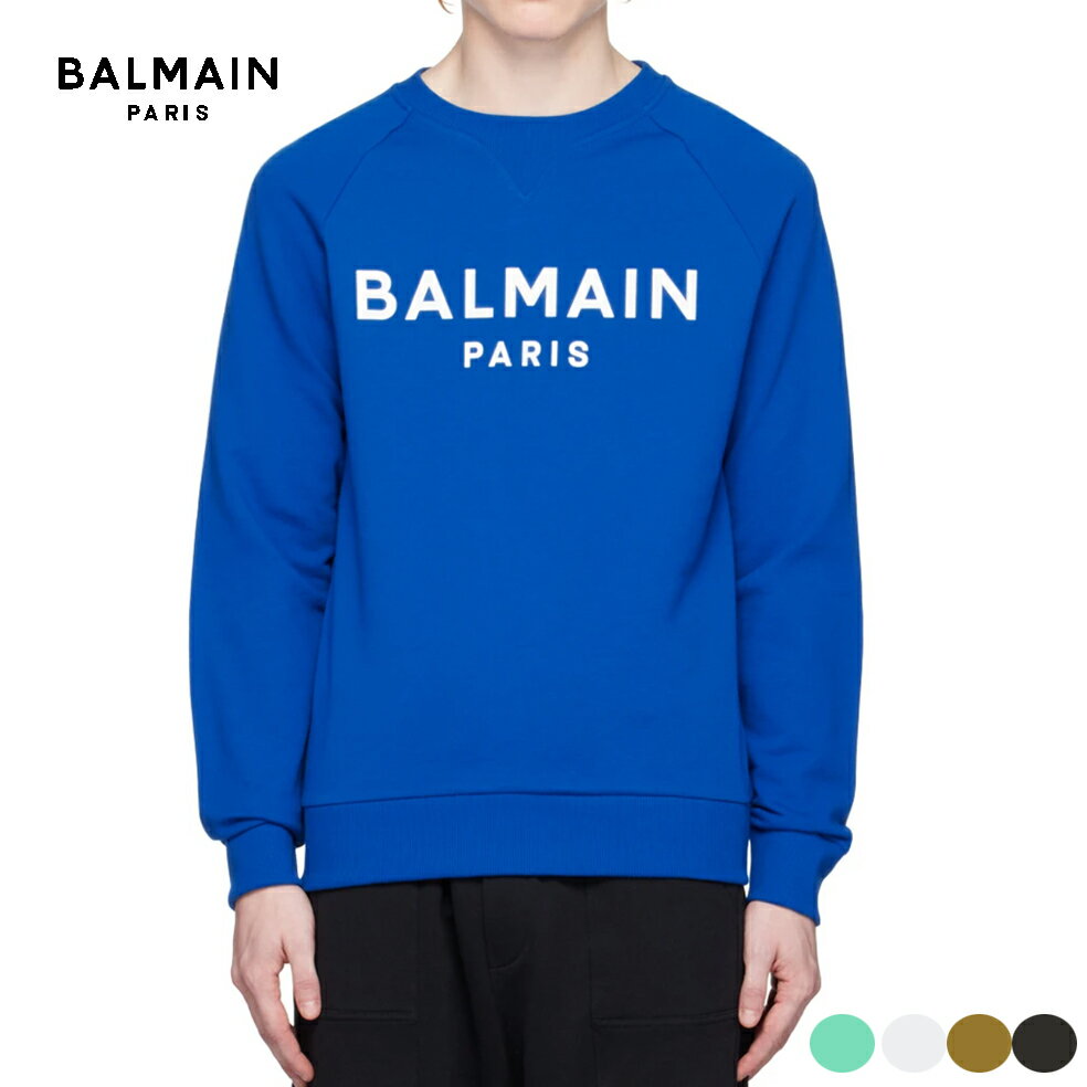 y5 colorszBALMAIN Logo Printed Sweatshirt Blue,Green,White,Khaki,Black 2023AW Svg XEFbg u[ O[ zCg J[L ubN 2023NH~