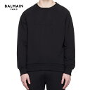 BALMAIN Logo Embossed Sweatshirt Black 2023AW G{XS XEFbgVc ubN 2023NH~