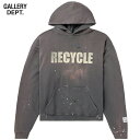 GALLERY DEPT. 90's Recycle Distressed Printed Cotton-Jersey Hoodie Grey 2023AW M[ fvg 90's TCN fBXgXg vg RbgW[W[ p[J[ O[2023NH~