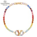 VALENTINO Rainbow VLogo crystal bracelet ヴァレンティノ レインボー Vロゴ クリスタル ブレスレット