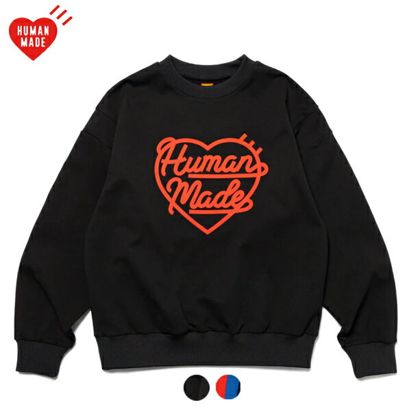 y2colorszHUMAN MADE CREWNECK SWEATSHIRT Black,Red 2024SS q[}Ch N[lbNXEFbgVc ubNAbh 2024Nt