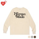 【3colors】HUMAN MADE HENLEY NECK L/S T-SHIRT WHITE/GRAY/BROWN 2024SS ヒューマンメイド ヘンリーネックロングスリーブTシャツ ホワイト/グレー/ブラウン 2024年春夏